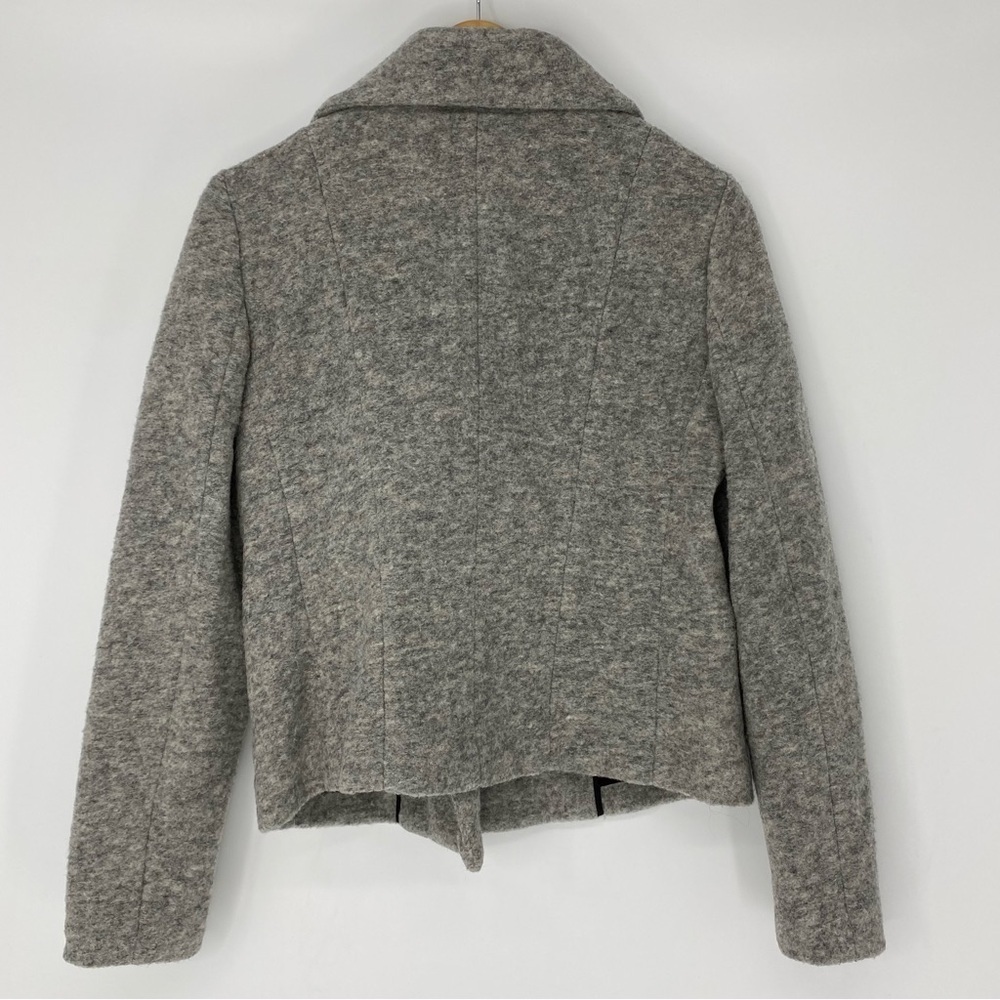 Ann Taylor Wool Blend Zipper Detail and Pockets Moto Jacket Wms sz M - Picture 13 of 15